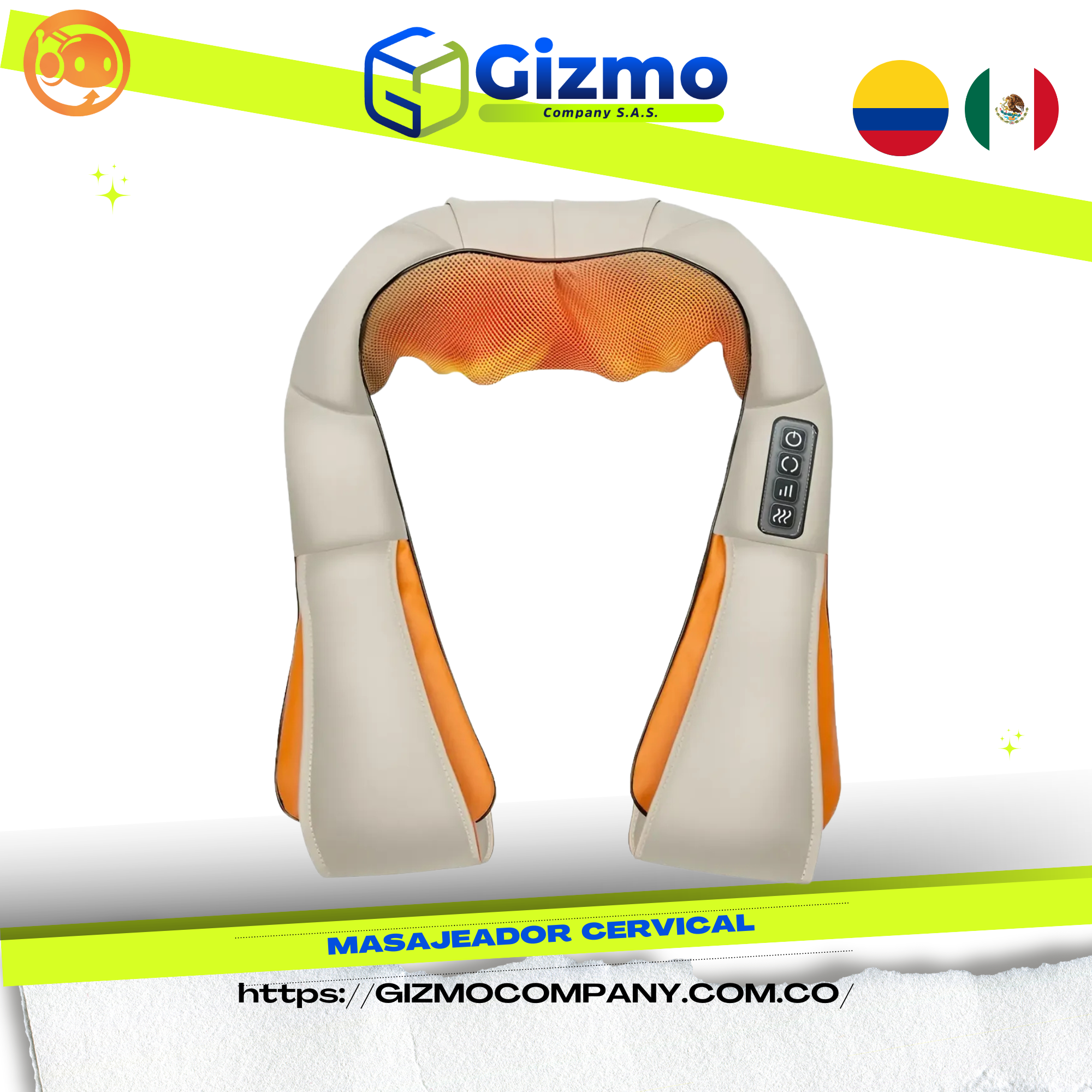 Masajeador Cuello Espalda Hombros Electr